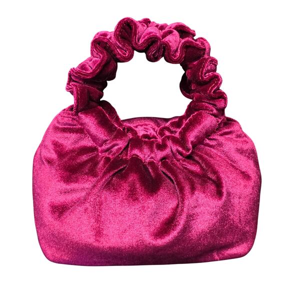 House of Harlow 1960 Mini Velvet Burgundy Evening Hand Bag Purse - Picture 1 of 11